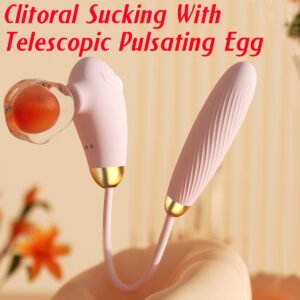 3-in-1 Clitoral Suction Stimulator with Pulsation Thrusting Egg Vibrator-022