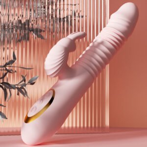 Rechargeable thrusting rabbit vibrator-016