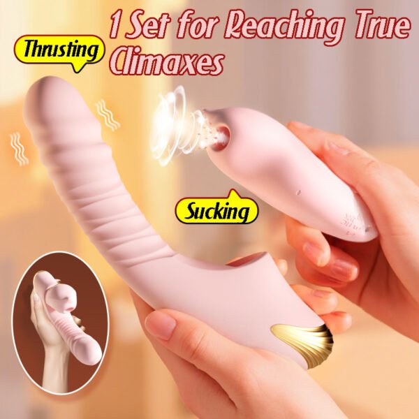 2-in-1 G-spot and Clitoral Suction Stimulator with APP controlled and remote control-023