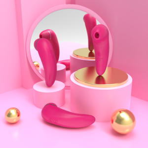 Rechargeable silicone sucking vibrator-011