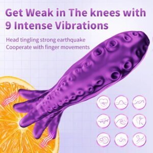 Rechargeable octopus finger vibrator-177