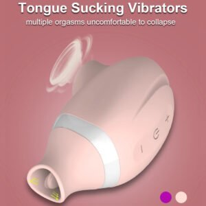 Rechargeable mini sucking&licking vibrator-123