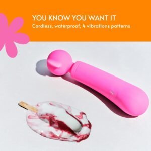 Rechargeable super powerful wand vibrator-092