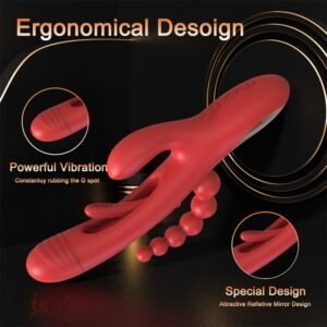 Rechargeable Flapping rabbit vibrator with beads-151A
