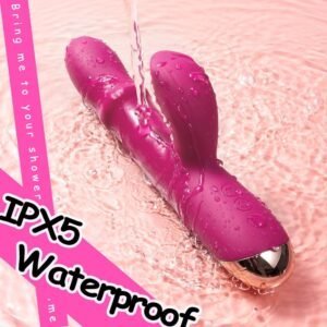 Rechargeable silicone rotating&flapping rabbit vibrator-175 - Image 4