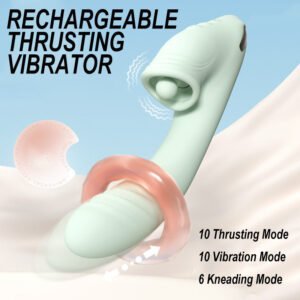 Tongue licking thrusting G-Spot and Clitoral Stimulator-137