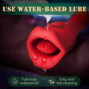 Rechargeable tongue kiss&tell vibrator-153A - Image 2