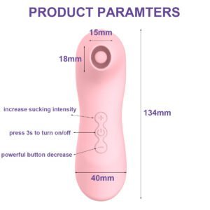 Rechargeable sucking& flapping vibrator-132C - Image 2