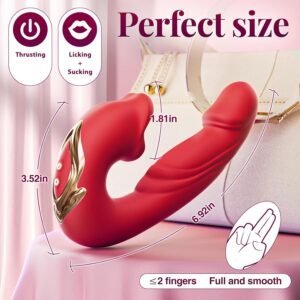 Rechargeable Licking Sucking&Thrusting vibrator-176 - Image 6