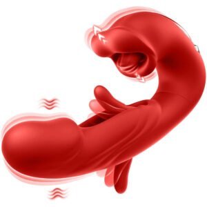 Rechargeable Licking Sucking&Flapping vibrator-176A