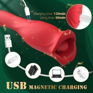Rechargeable tongue kiss&tell vibrator-153A - Image 5