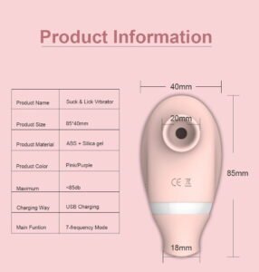 Rechargeable mini sucking&licking vibrator-123 - Image 4