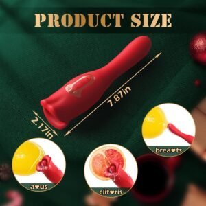 Rechargeable tongue kiss&tell vibrator-153A - Image 6