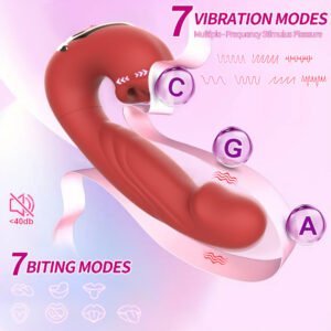 Rechargeable Licking Sucking&Thrusting vibrator-176 - Image 4
