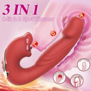 Rechargeable Licking Sucking&Thrusting vibrator-176 - Image 2