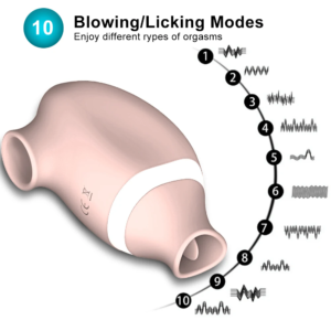 Rechargeable mini sucking&licking vibrator-123 - Image 2