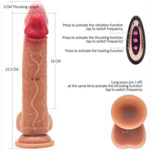 Remote control telescopic vibrator dildo-DV003A - Image 2