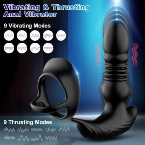 Rechargeable prostate massager with cock ring-976 - Image 3